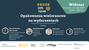 Opakowania wielorazowe na wydarzeniach – zapraszamy na webinar 23 maja